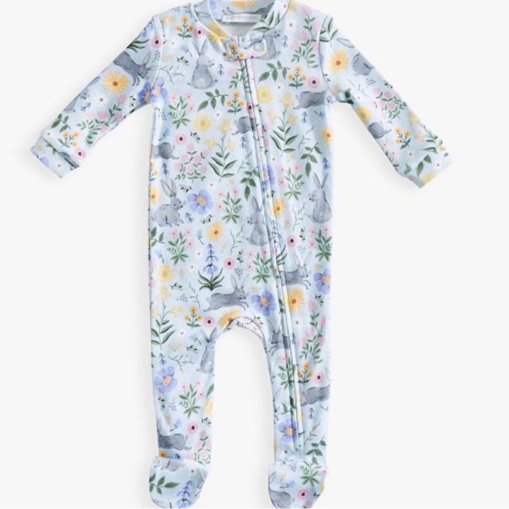 Pottery Barn Bunny Floral Organic Nursery Pajama
